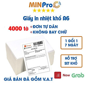 Mua 4000 tờ Giấy in nhiệt A6 100x150 (nhập VN) 3 lớp dùng cho máy in nhiệt chuyên dụng  in đơn hàng TMDT  tem barcode