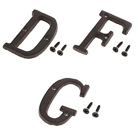 3 Pieces Creative DIY Door Plate Letter Label Sign Decor