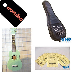 Mua Đàn Ukulele Green Soprano + Bao da 3 lớp + Bộ dây dự phòng