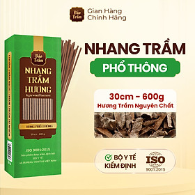 Nhang Trầm – Hộp Xanh Lá 600g | Bảo Trầm | Thơm Dịu, Không Hóa Chất, Dùng Cúng Lễ
