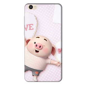 Ốp lưng nhựa cứng nhám dành cho Vivo Y55 in hình Heo Con Love