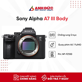 Mua Máy Ảnh Sony Alpha A7 Mark III Body (24.2MP) - Đen - Hàng Chính Hãng