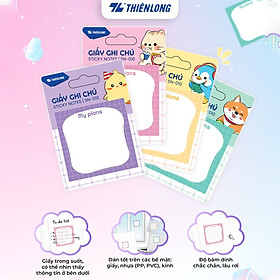 Combo 2 Giấy ghi chú Thiên Long - Giấy notes - Phân trang - Nhiều kích thước, mẫu ngẫu nhiên