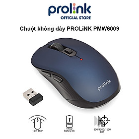 Chuột không dây PROLiNK PMW6009 độ nhạy cao, tiết kiệm pin dành cho PC, Macbook, Laptop - Hàng chính hãng
