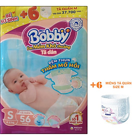 BOBBY TẢ DÁN S56 (TẶNG 6 MIẾNG TẢ QUẦN SIZE M)