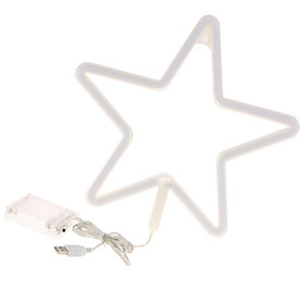 LED Night Light Bedside Table Lamp Bedroom Wall Decor  Warm White Star