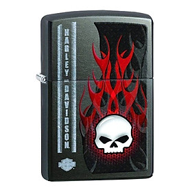Bật Lửa Zippo Harley Davidson Skull Fire 28618