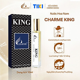 Nước hoa nam charme king 10ml lưu hương lâu nam tính, mạnh mẽ_nước hoa chính hãng