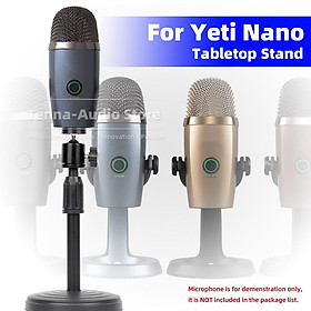 Đối với màu xanh Yeti Nano USB Micrô micrô đứng ghi âm Chiều cao có thể điều chỉnh bàn máy tính để bàn Mic
