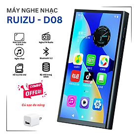 Mua Ruizu Z90 Máy Nghe Nhạc Android WiFi/Bluetooth  Màn hình Full HD 4.0 inch  RAM 4GB  ROM 64GB  Android 10  Xem YouTube  tải App dễ dàng  Pin 2200mAh  20h nghe nhạc  Jack 3.5mm HiFi  chế độ đọc sách  Tiếng Việt dễ sử dụng - Hàng Nhập Khẩu
