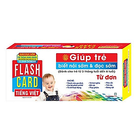 Hình ảnh Sách - Flashcards Tiếng Việt – Từ đơn - Giúp Trẻ Biết Nói Sớm Và Đọc Sớm ( Dành Cho Bé Từ 3 Tháng Tuổi Đến 6 Tuổi )