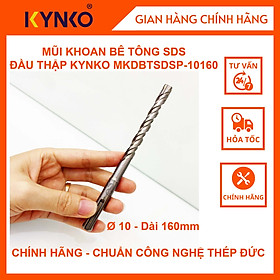 MŨI KHOAN BÊ TÔNG SDS - ĐẦU CHỮ THẬP KYNKO MKDBTSDSP-10160