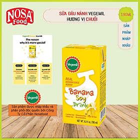 Sữa Đậu Nành Vegemil Hương Vị Chuối 190ml