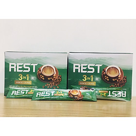 <Hộp 18 gói> Đậm Vị Cà Phê Sữa REST 3iN1 EVEREST COFFEES. Tiêu Chuẩn FDA Hoa Kỳ. Xuất Khẩu Quốc Tế