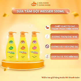 Sữa tắm gội Wesser 2 in 1 500ml