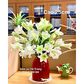 Mua Lọ hoa gốm sứ Bát Tràng cao cấp cao 25cm