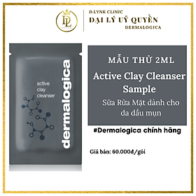 Sữa rửa mặt dạng bùn khoáng sạch sâu cho da mụn, hỗn hợp thiên dầu Dermalogica Active Clay Cleanser