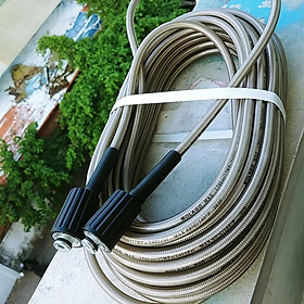 Mua Dây xịt cao áp máy rửa xe Loại Tốt 7m 10m 15m 20m - 2 đầu ren 22mm - Phụ kiện máy rửa xe