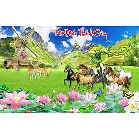 Tranh Dán Tường 3D Thư Pháp - Có Sẵn Keo - TST216
