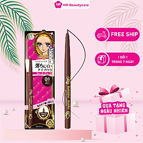 Bút Chì Sáp Kẻ Lông Mày ,Không Lem Trôi,Lõi Siêu Mịn Kissme Heroine Make Quick Eyeliner  (3 Màu)