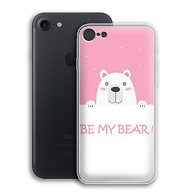 Ốp lưng dẻo cho điện thoại Apple Iphone 7/ Apple Iphone 8 - 01013 0552 BEAR04 - Hàng Chính Hãng