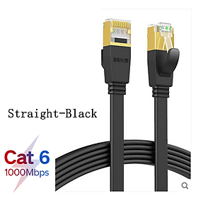 Cáp Ethernet Phẳng CAT6 90 Độ Tốc độ 1000Mbps 250MHz CAT6 RJ45 Mạng Ethernet Dây nối Cáp LAN cho Bộ định tuyến Máy tính Máy tính xách tay Chiều dài cáp: 0,5M