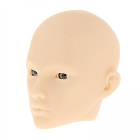 2-7pack 1/6 BJD Doll Head Sculpt with Grey Eyes Doll Head DIY Making Up White