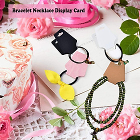 2-3pack Necklace Hang Tag Card Fodable Jewelry Earrings Display Hang Cards Tag C