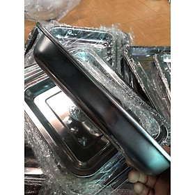 Mua Khay inox sâu lòng và khay inox thấp lòng đủ cỡ mâm inox chữ nhật đựng thức ăn mâm làm bánh mâm inox tiệm cơm mâm cơm