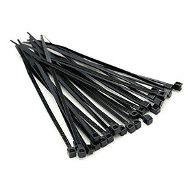 Dây Rút Nhựa Đen Trắng Bọc 100 Dây 150 x 2.5mm - Egreen Dùng 1 Lần