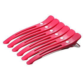 6pcs Hair Grip Clips Set Hairdressing Sectioning Cutting Clamps Kit Plastic Salon Styling Hair Grip Clips