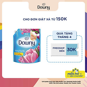 Nước Xả Vải Downy Nắng Mai (3.5L/ Túi) - Giữ quần áo tươi mới - Hương thơm tươi mới kéo dài
