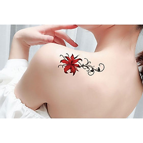 Giảm giá Hình xăm dán hoa bỉ ngạn phong cách mới BM13 mua 5 tặng 1 mini  tattoo  BeeCost