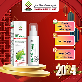 Dung dịch Vệ Sinh Phụ Nữ Nữ Vương VINH GIA Giúp Làm Sạch Vùng Nhạy Cảm, Cân bằng PH, Làm Thơm Và Khử Mùi Dung Tích 100ml
