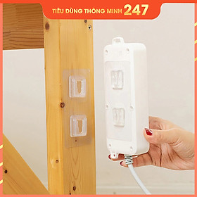 Combo 10 cặp kẹp dán tường thông minh - Không cần khoan lỗ, đục tường- Chịu lực lên đến 3Kg