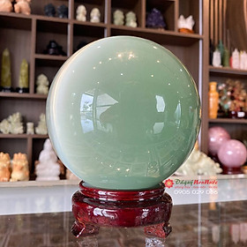 Mua Quả cầu phong thủy năng lượng đá mắt mèo xanh lơ 12cm