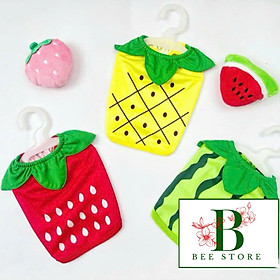 ÁO THUN HÌNH TRÁI CÂY DỄ THƯƠNG CHO THÚ CƯNG CHÓ MÈO