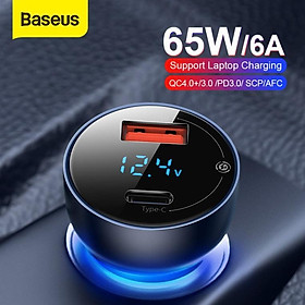 Mua Baseus -BaseusMall VN Tẩu sạc nhanh công suất cao 65W Baseus Particular Digital Display QC+PPS Dual (Hàng chính hãng)