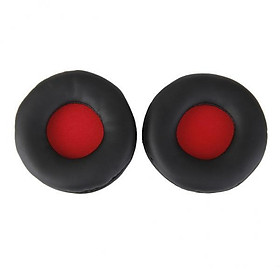 4xSponge Earpad Cushion Pad Replace For SONY MDR-ZX600 -Black with Red