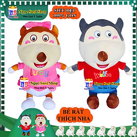 GẤU BÔNG CHÓ SÓI WOLFOO & LUCY SIÊU CƯNG CHO BÉ YÊU - THÚ NHỒI BÔNG CHÓ SÓI RẤT ĐẸP