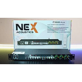 Mua Vang cơ chuyên nghiệp Nex Fx66 Plus - Chống hú tối ưu với chế độ FBX  Echo nhẹ mượt mà  cổng sub riêng biệt - Đầy đủ kết nối Bluetooth  AV  USB  cổng quang (optical) - 2 Màn hình hiển thị thông số - Remote điều khiển từ xa tiện dụng - Hàng nhập khẩu