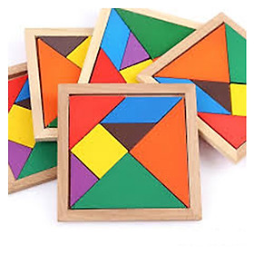 Đồ Chơi Gỗ - Xếp Hình Trí Uẩn Tangram 7 mảnh