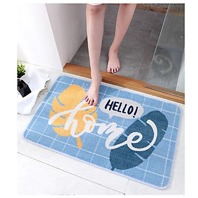 Mua Thảm Lông chùi chân  thảm nhà tắm  thảm cửa ra vào - Họa Tiết HELLO HOME