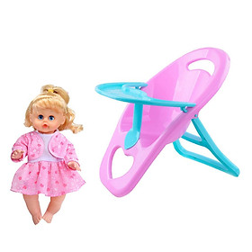 Kids Pretend Role  Baby Doll Dining Chair Furniture Children Toy