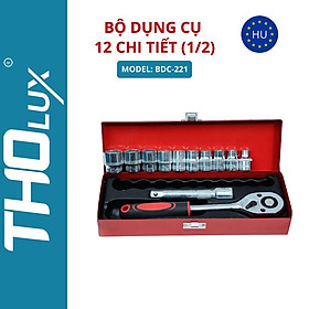 Mua Bộ dụng cụ 12 chi tiết (1/2) BDC-221 Tholux  đầu tuýp 1/2 inch vặn  siết  tháo  mở đai ốc  bu lông