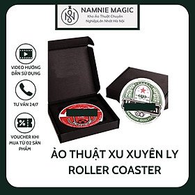 Đồ Ảo Thuật Đồng Xu Xuyên Ly, Đế Đạo Cụ Đồng Xu Biểu Diễn Đường Phố, Roller Coaster, Đồ Chơi Sáng Tạo,Thông Minh