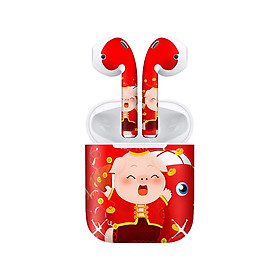 Mua Miếng dán skin chống bẩn cho tai nghe AirPods in hình Thần Tài - TTD - x002 (bản không dây 1 và 2)