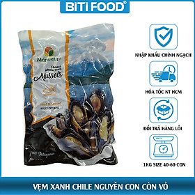 Vẹm Chile nguyên con còn vỏ 1kg túi, Giao nhanh HCM