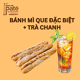 Bánh mì que đặc biệt + Trà chanh