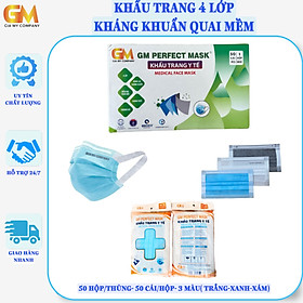 Khẩu trang y tế Gia Mỹ kháng khuẩn quai mềm